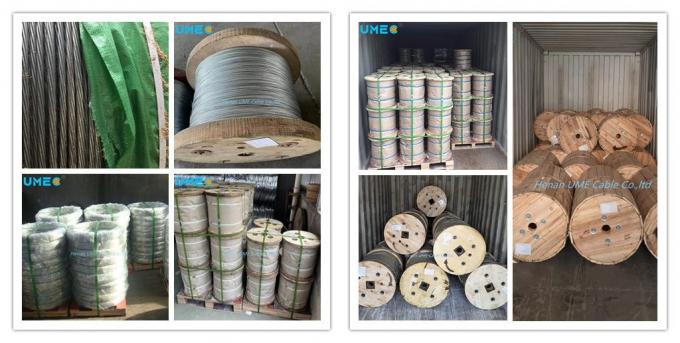 ASTM A475 Ehs Cable 1*7 Stay Wire 5/16′ De Acero Galvanizado 7/2.64 mm
