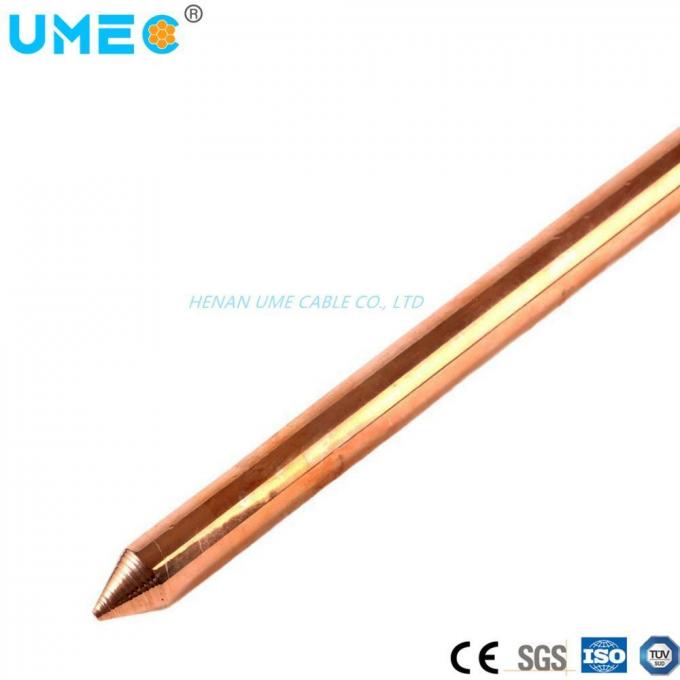 Substation Power Plants Copper Bonded Earth Rod 3/4 5/8′′ 2400mm Earth Rod