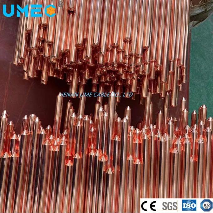 Substation Power Plants Copper Bonded Earth Rod 3/4 5/8′′ 2400mm Earth Rod