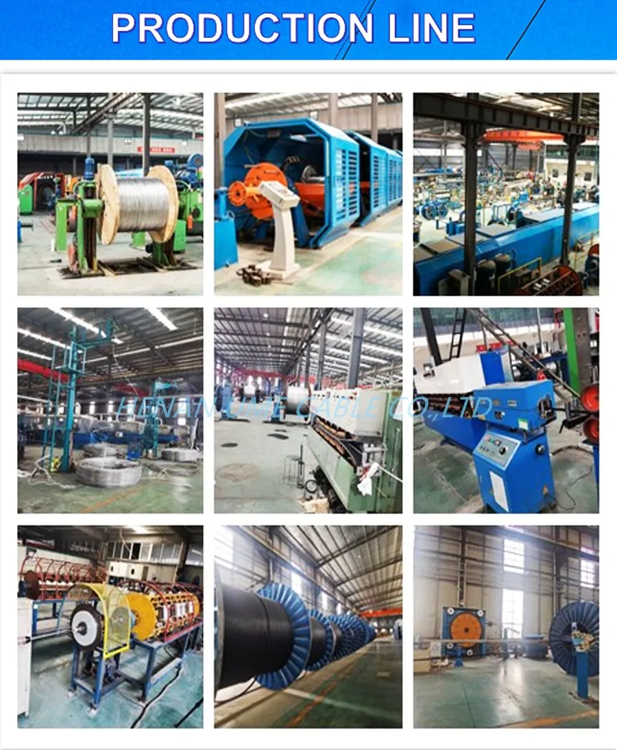 Εναέριο καλώδιο δέσμης πτώσης με μόνωση XLPE/PE/PVC AAC/AAAC/ACSR για γραμμή μεταφοράς ισχύος 7